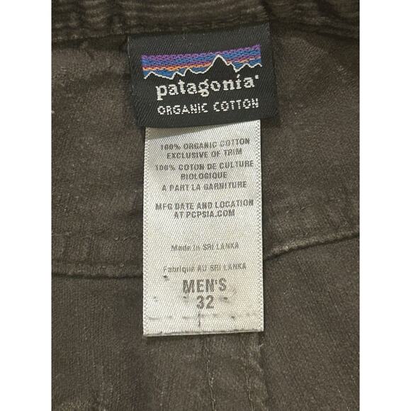 Patagonia Organic Cotton Brown Corduroy Men's size 32 x 26 - Picture 3 of 3